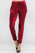 Women's Solid Ice Velvet Joggers Casual Pant