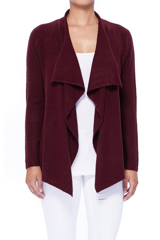 Women's Draped Stylish Cape Sweater Cardigan