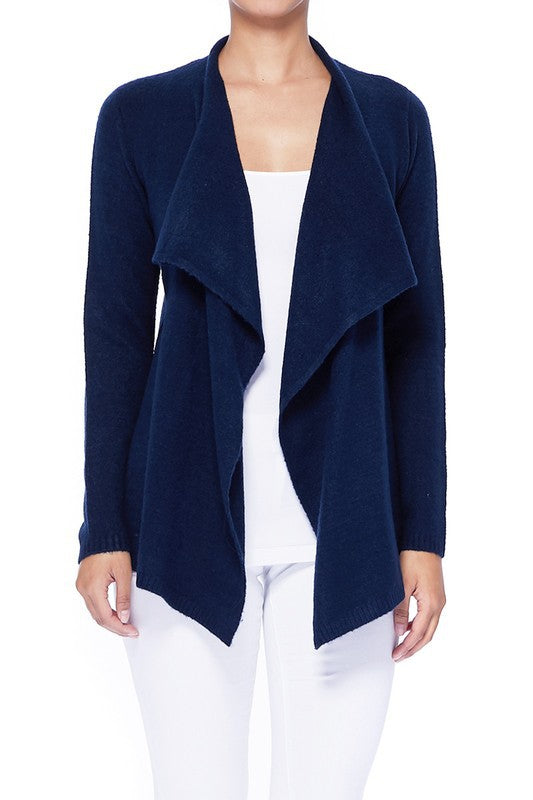 Women's Draped Stylish Cape Sweater Cardigan