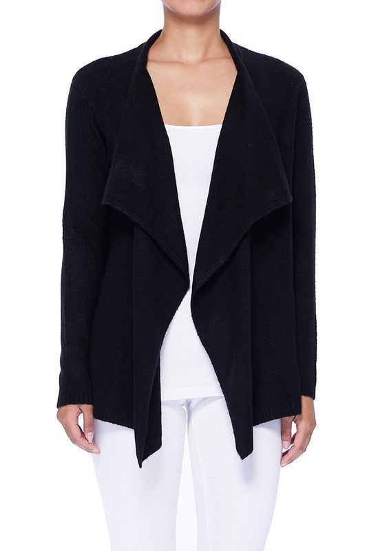 Women's Draped Stylish Cape Sweater Cardigan