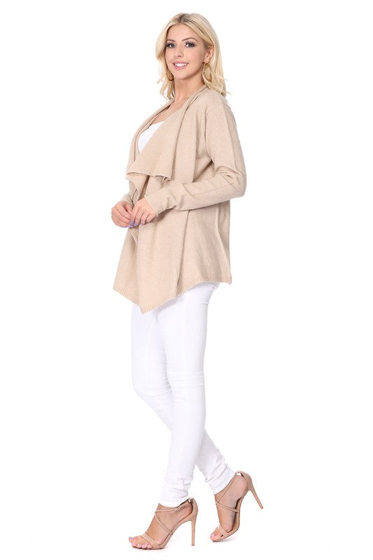 Women's Draped Stylish Cape Sweater Cardigan