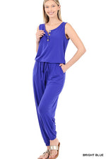 Sleeveless Jogger Jumpsuit