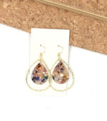 Multi-Color Acrylic Teardrop Chandelier Earrings