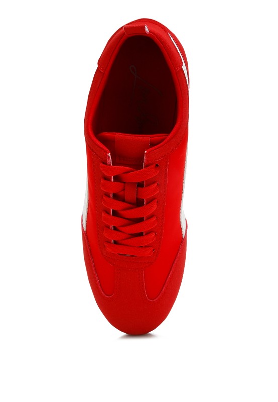 Women's Montek Faux Leather Lace-Up Sneakers