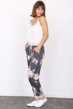 Plus Floral Drawstring Jogger