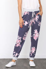 Plus Floral Drawstring Jogger