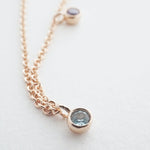 Rainbow Bezel Crystal Stardust Necklace