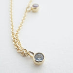 Rainbow Bezel Crystal Stardust Necklace