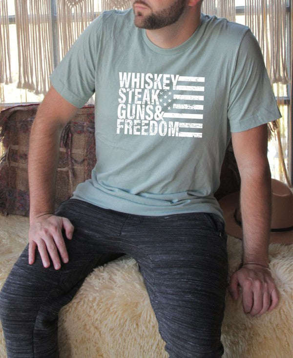 Whiskey Steak Guns & Freedom Tee