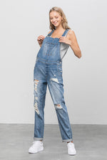 Heavy Body Women's Premium Destroy Overalls