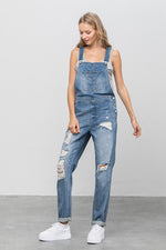 Heavy Body Women's Premium Destroy Overalls