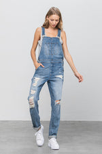 Heavy Body Women's Premium Destroy Overalls