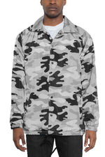 Camo Print Coachs Jacket