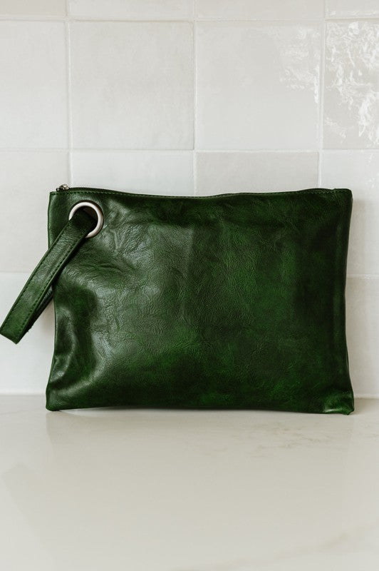 ALEXA Oversized Clutch Bag With Wristlet