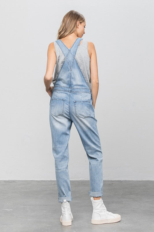 Heavy Body Women's Premium Destroy Overalls