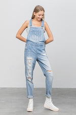 Heavy Body Women's Premium Destroy Overalls