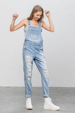 Heavy Body Women's Premium Destroy Overalls