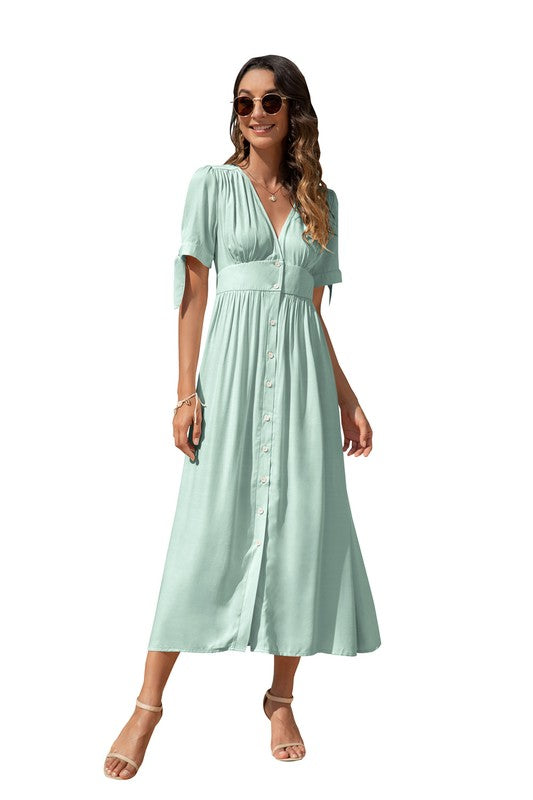 Maxi Dress with buttons on the front