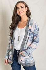 Camo Print Slouch Cardigan