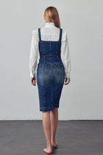 Suspenders Women's Denim Overall Skirt