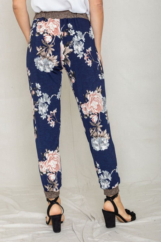 Plus Rose Print Jogger