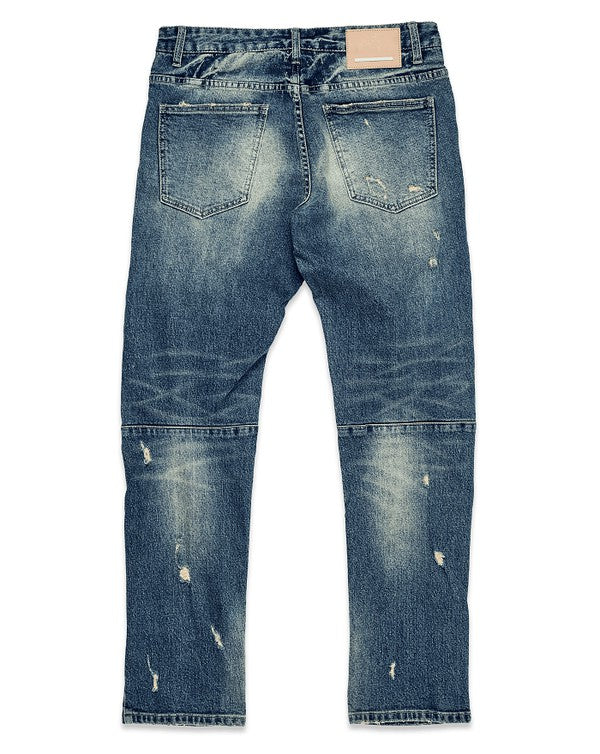 First Row Boro Repair Straight Denim