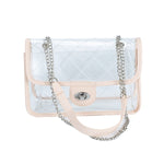 HIGH QUALITY QUILTED CLEAR PVC BAG