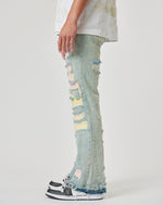 First Row Straight Denim Long Pant