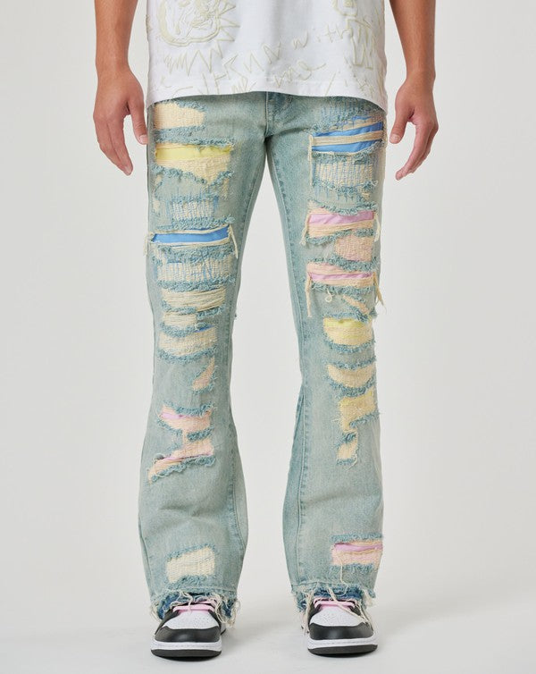 First Row Straight Denim Long Pant