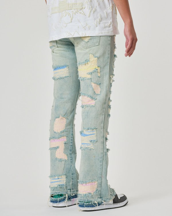 First Row Straight Denim Long Pant