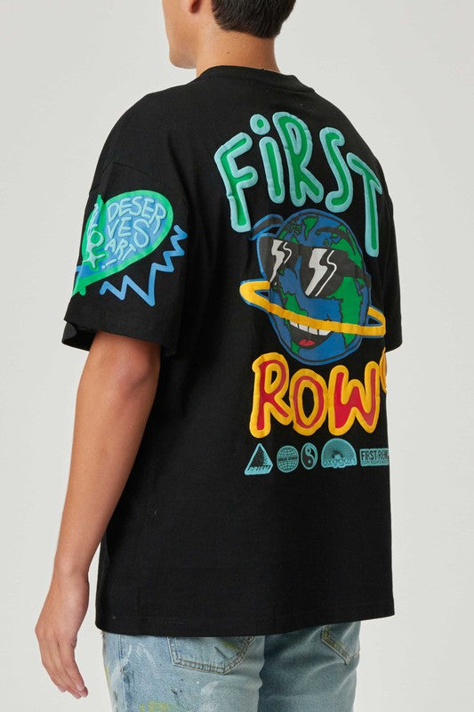 First Row Flower Puff Tee