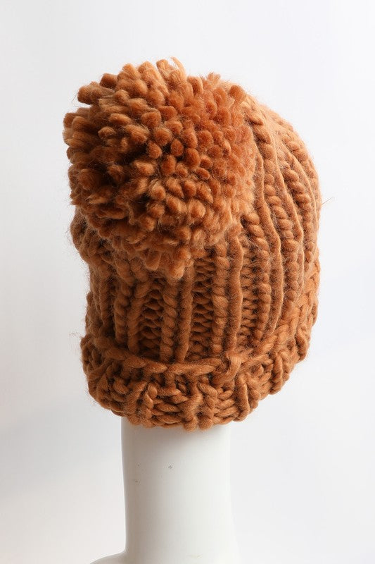 Soft Chunky Cable Knit Beanie