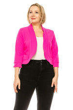 Women's Plus size Waist Length Blazer Cardigans