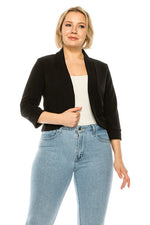 Women's Plus size Waist Length Blazer Cardigans