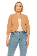 Women's Plus size Waist Length Blazer Cardigans