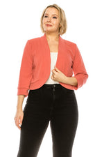 Women's Plus size Waist Length Blazer Cardigans