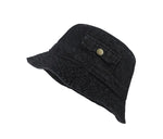 Pocket Accent Denim Bucket Hat