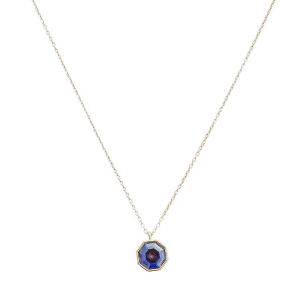 Ode to Rose Blue Crystla Necklace