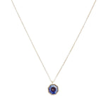 Ode to Rose Blue Crystla Necklace