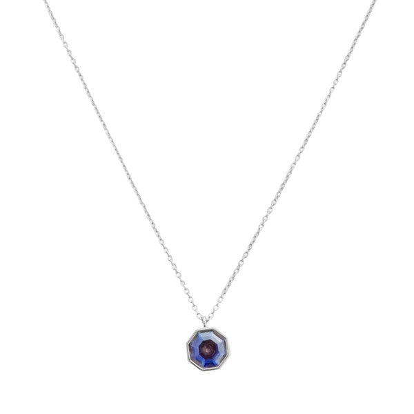 Ode to Rose Blue Crystla Necklace