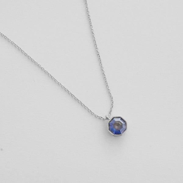 Ode to Rose Blue Crystla Necklace