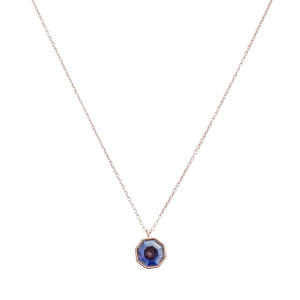 Ode to Rose Blue Crystla Necklace