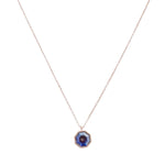 Ode to Rose Blue Crystla Necklace