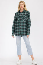 Womens Boyfriend Flannel Shirt S-L ONLY