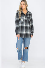 Womens Boyfriend Flannel Shirt S-L ONLY