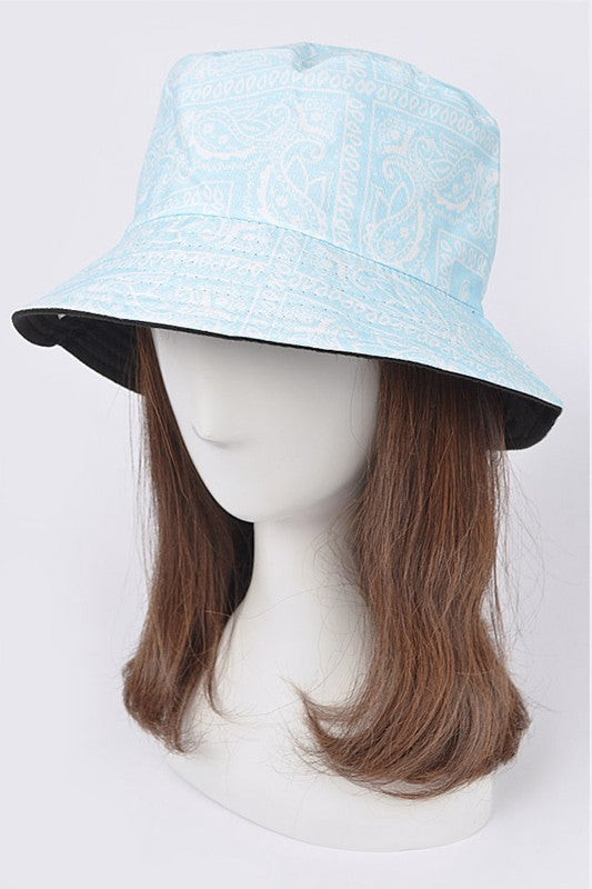 Bandana Print Reversible Bucket Hat