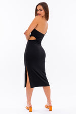 Women's Hot One Shoulder Midi Dress