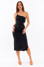 Women's Hot One Shoulder Midi Dress