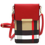 Tartan Plaid Check Cell Phone Purse Crossbody Bag