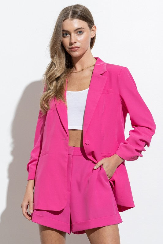 Women's Hot Blazer and Shorts Set